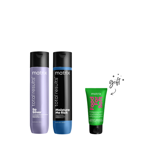 Matrix So Silver Shampoo x Total Results Conditioner Bundle + Free Conditioner