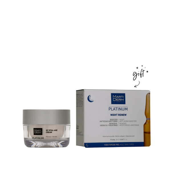 MartiDerm Platinum Cream + Free Ampoules Bundle