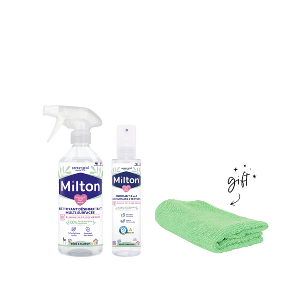 Milton Anti Bacterial Duo Bundle + Free Towel