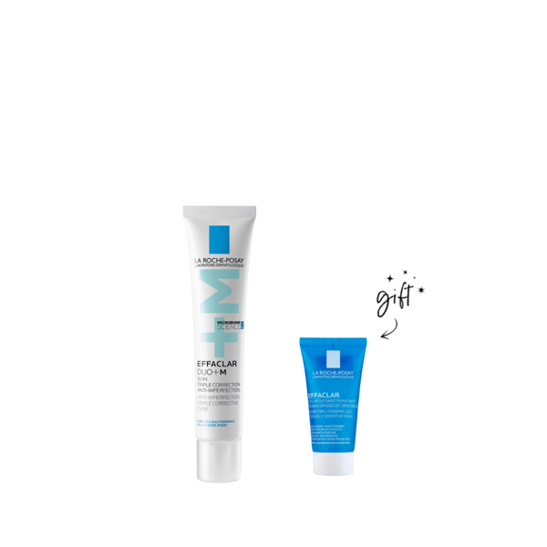 La Roche Posay Effaclar Duo +M + Mini Gel Moussant Bundle