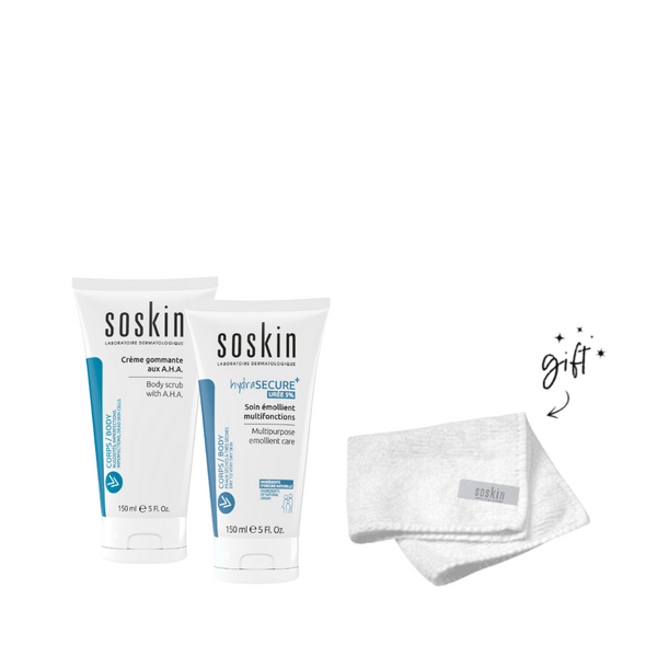 Soskin Hydrasecure x Body Scrub Bundle + Free Towel