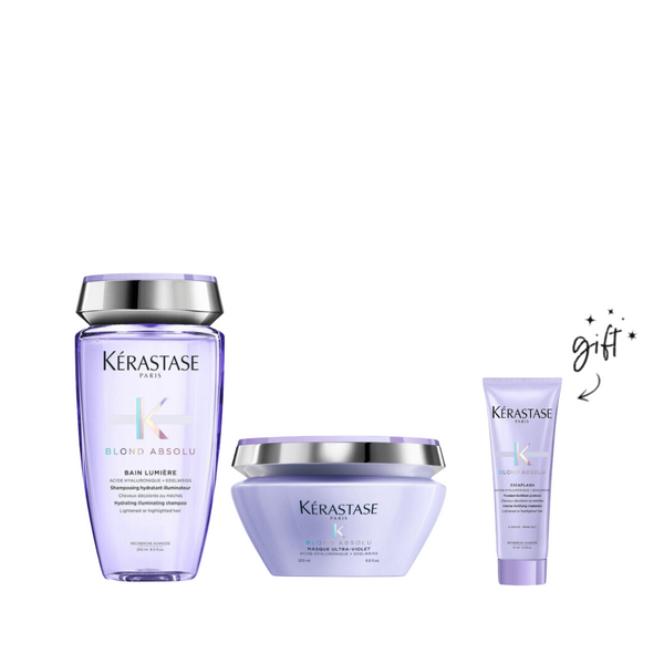 Kerastase Blond Absolu Shampoo And Mask Bundle + Free Conditioner