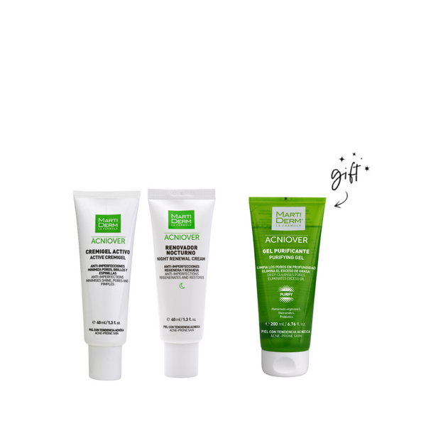 MartiDerm Acniover Day And Night Bundle + Free Gel