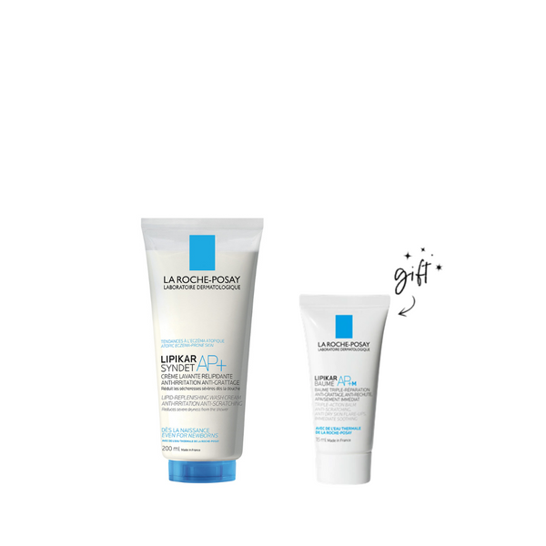 La Roche-Posay Syndet AP+ Body Wash Bundle + Body Lotion Gift