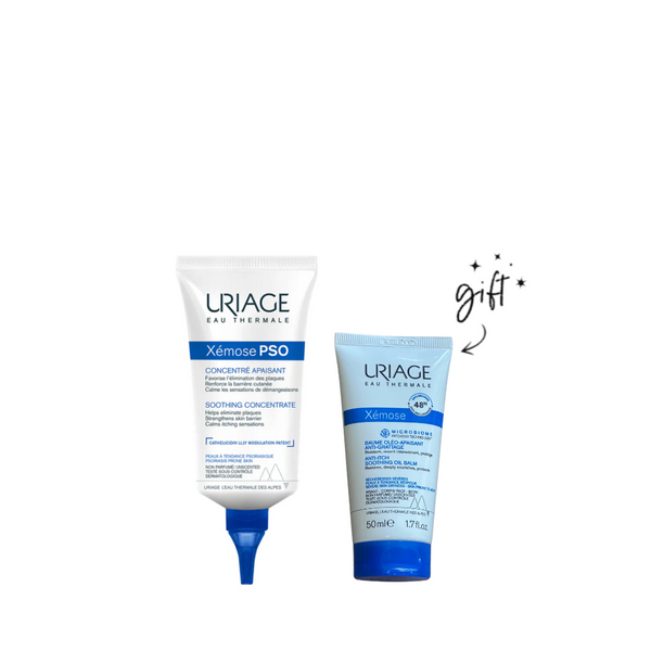 Uriage Xemose PSO Soothing Concentrate + Free Balm Bundle