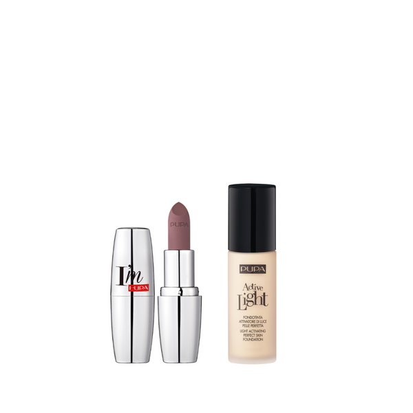 Pupa Active Foundation x I'm Matt Lipstick Bundle At 30% Off