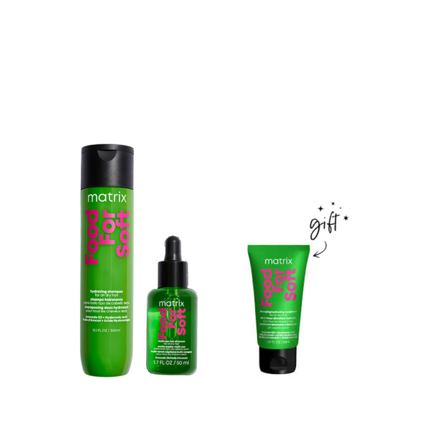 Matrix Food For Soft Shampoo And Serum Bundle + Free Conditioner