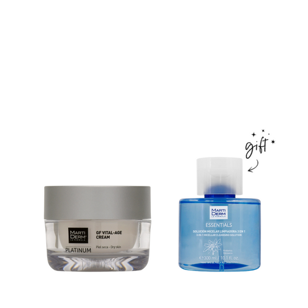 MartiDerm Platinum Gf Vital-Age Cream + Free Micellar Bundle