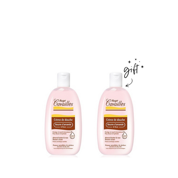 Roge Cavailles Almond Butter and Rose Shower Cream Buy 1 Get 1 Bundle