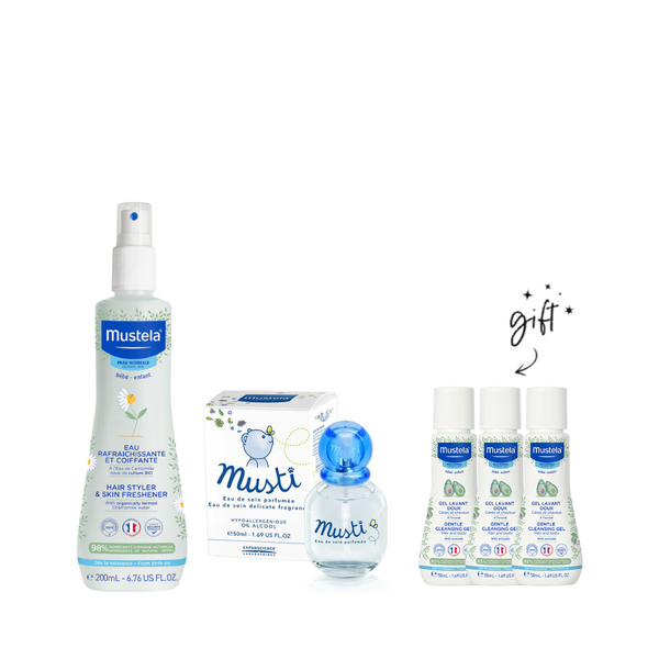 Mustela Bebe Fragnance x Skin Freshner + Free Cleansers Bundle