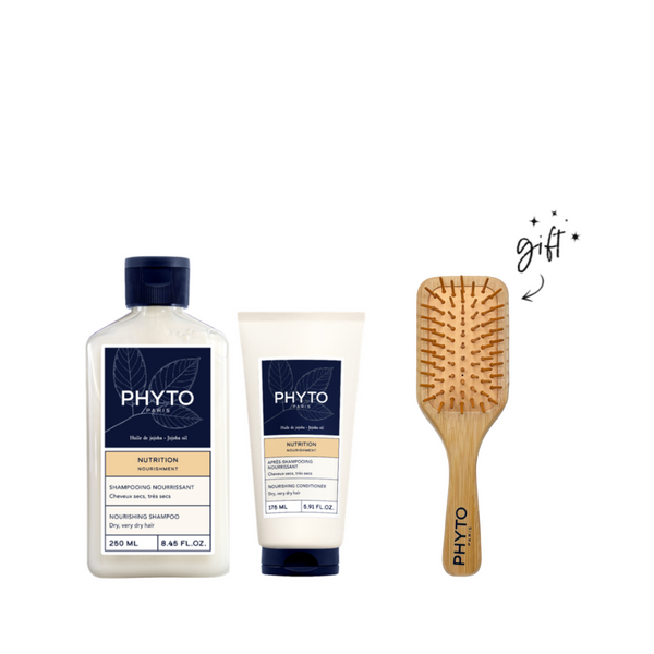 Phyto Nourishment Shampoo And Conditioner Bundle + Free Brush