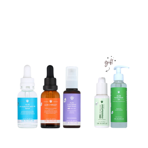 The Aloelab Serums Holiday Bundle + Free Gifts