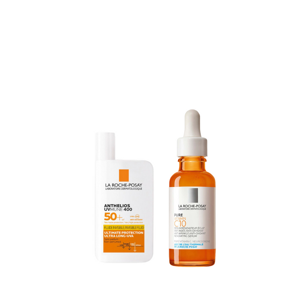 La Roche-Posay Anthelios Sunscreen x Vitamin C Bundle At 25% Off