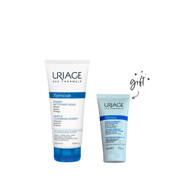 Uriage Xemose Gentle Cleansing Syndet + Free Cream Bundle