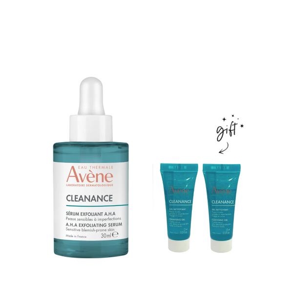 Avène Cleanance Aha Serum + Free Minis Bundle