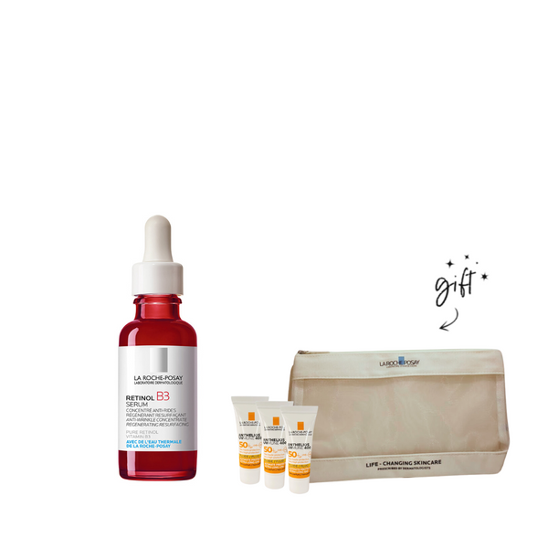 La Roche Posay B3 Retinol Serum + Free Minis & Pouch Bundle