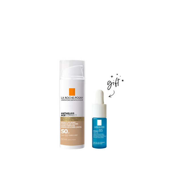 La Roche Posay Anthelios Age Correct Sunscreen + Mini Hyalu Bundle