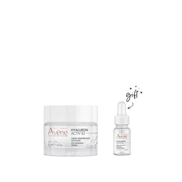 Avene Hyaluron Activ B3 Cell Renewal Cream + Free Serum Bundle