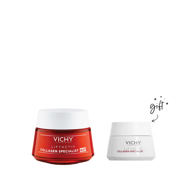 Vichy Liftactiv Collagen Night Cream + Free Cream Bundle