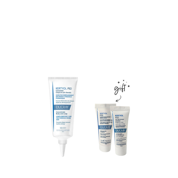 Ducray Kertyol Psoriasis Concentrate + Free Minis Bundle