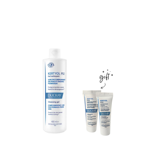 Ducray Kertyol Psoriasis Gel + Free Minis Bundle