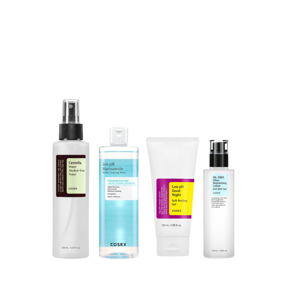 Cosrx Moisturizing, Peeling, Cleansing & Toning Bundle