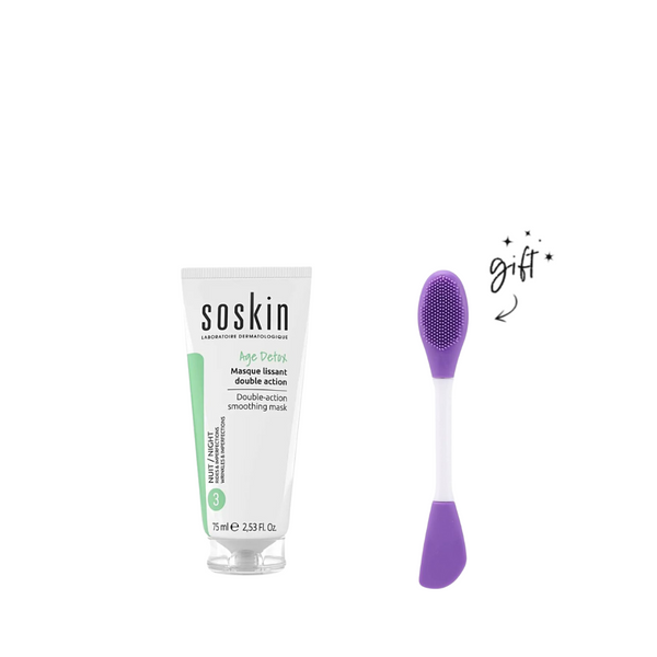 Soskin Age Detox Mask + Free Mask Brush Bundle