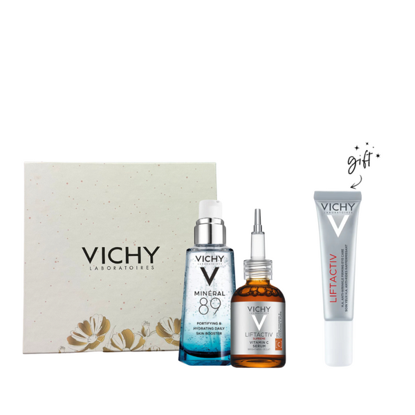 Vichy Liftactiv Vitamin C Serum x Mineral 89 Bundle + Free Gift