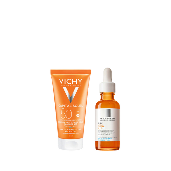 Vichy Capital Soleil Sunscreen x La Roche-Posay Vitamin C Bundle At 25% Off