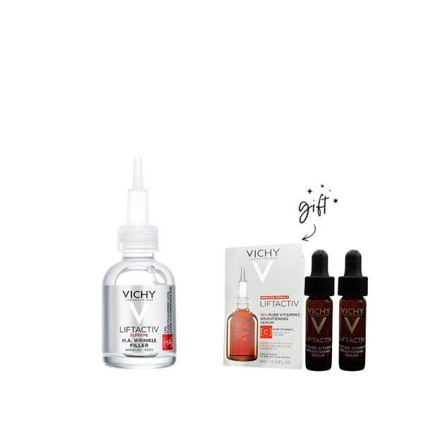 Vichy Liftactiv Supreme HA Filler Serum + Free Minis Vitamin C Bundle