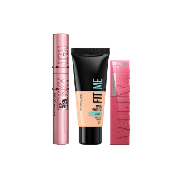 Maybelline Fit Me Foundation x Vinyl Ink & Sky High Bundle At 25% Off