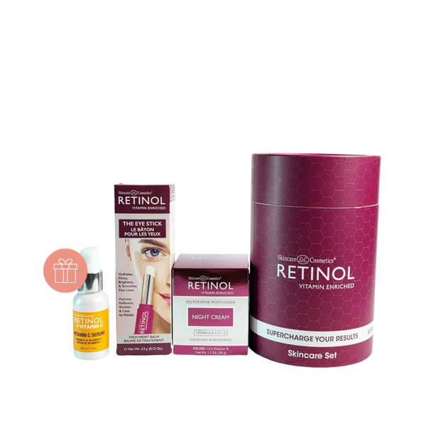 Retinol Skincare Supercharge Your Results Night Cream Sincare Holiday Set