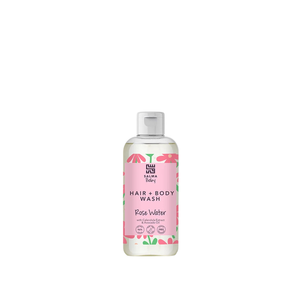 Salma Baby Hair & Body Wash Rose Water