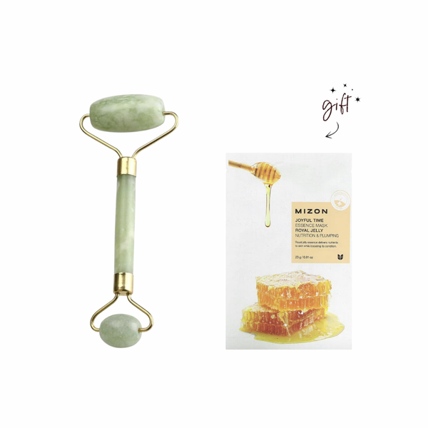 Skin Soul Jade Face Roller + Free Skin Soul Free Mizon Essense Mask Bundle