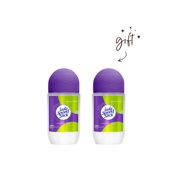 Lady Speed Stick Roll on Invisible Powder Fresh + 1 For Free