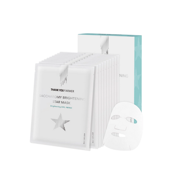 Thank You Farmer Saccharomy Brightening Star Mask 10 pcs