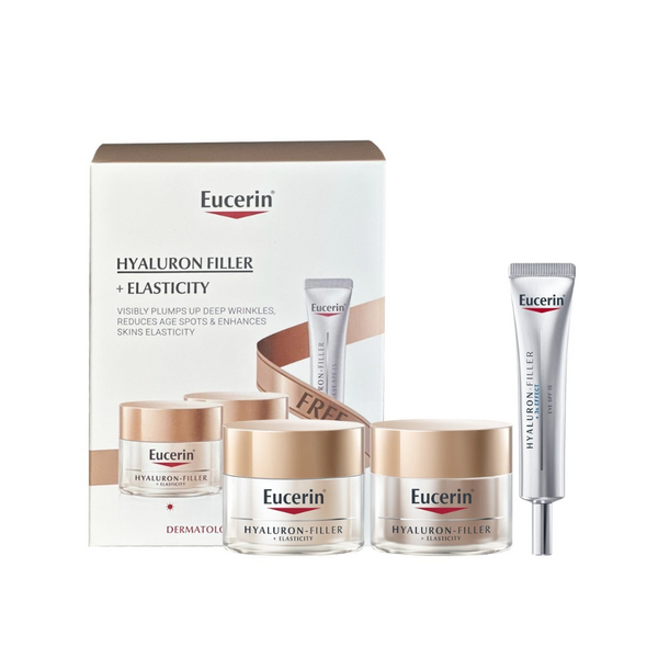 Eucerin Hyalruon Filler + Elasticity Bundle + Eye Cream Gift