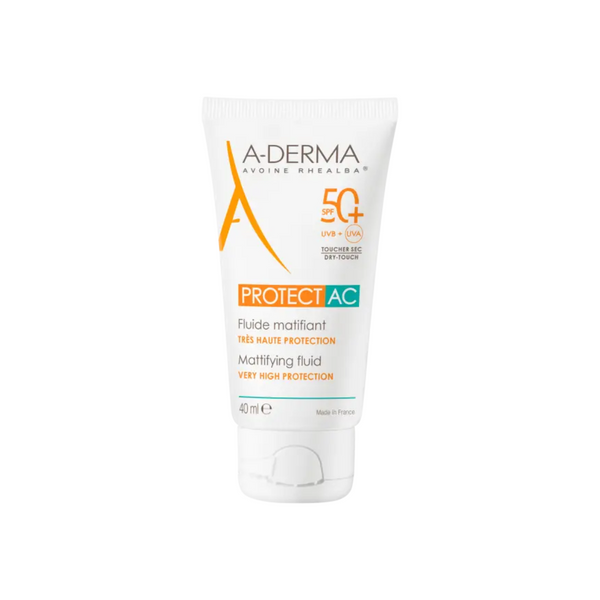 A-Derma Protect Ac Mattifying Fluid 50+ For Acne Prone Skin 40ml