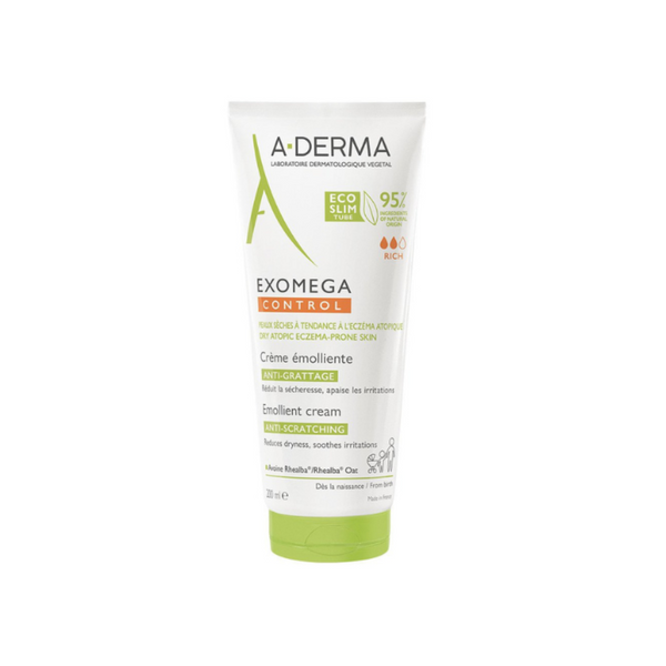 A-Derma Exomega Control Emollient Cream For Eczema Prone Skin 200ml