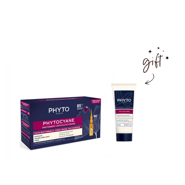 Phyto Cyane Reactional Hair Loss Set + Shampoo Women 100ml For Free