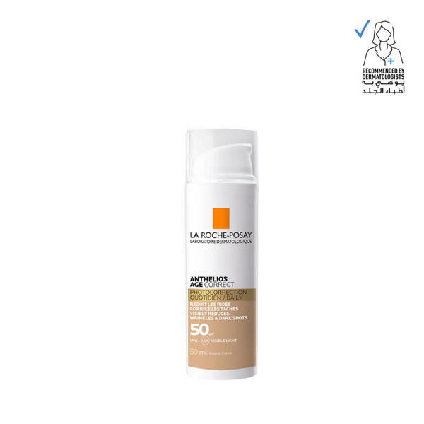 La Roche Posay Anthelios Age Correct SPF50 Tinted Anti Ageing Invisible Sunscreen with Niacinamide 50ml