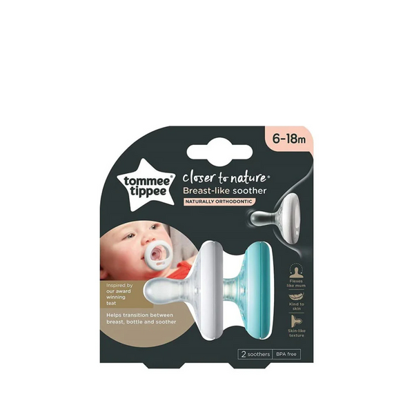 Tommee Tippee 2pcs 6 To 18 Months Bottle Soothers
