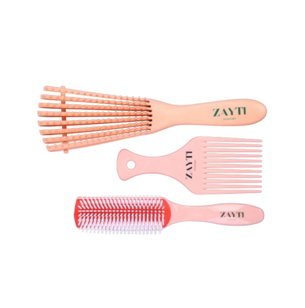 Zayti Hair Brush For Curly Hair Set