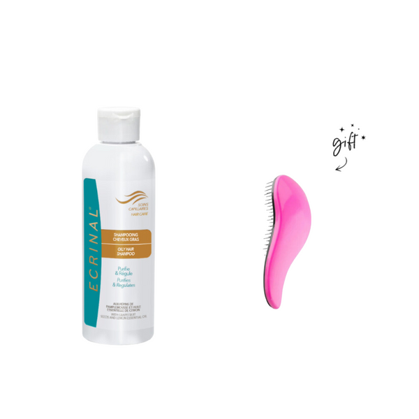 Ecrinal Hair Shampoo + Free Hair Brush Bundle