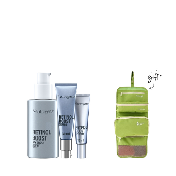 Neutrogena Retinol Boost Bundle + Free Bag At 20% Off