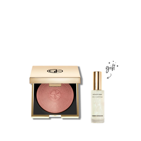 Samer Khouzami Glimmer Glow Blush + Free Travel Size Base Bundle