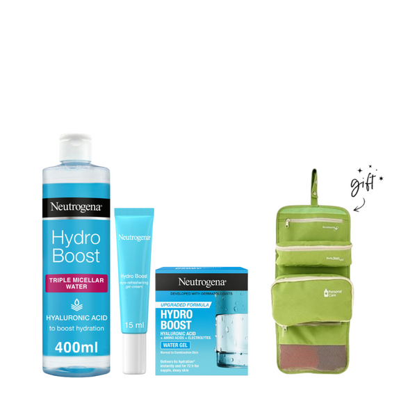 Neutrogena Hydro Boost Refreshing Bundle + Free Travel Bag At 20% Off