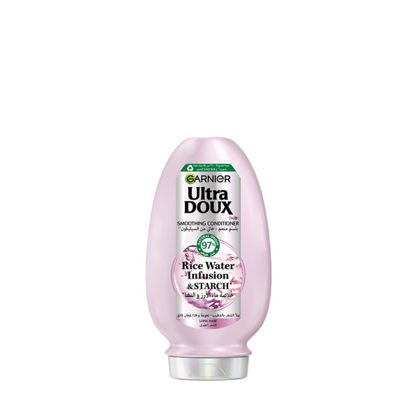 Garnier Ultra Doux Rice Water Infusion & Starch Conditioner For Long Hair, Smooth And Shine 200ml