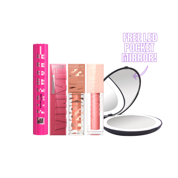 Maybelline New York Perfect Makeup Look Bundle + Free Mirror At 25% Off