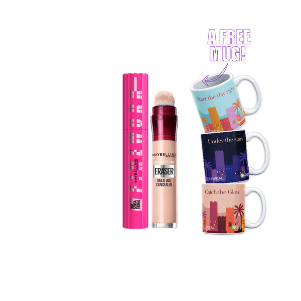 Maybelline Firework x Age Rewind Eraser Bundle + Free Mug At 20% Off